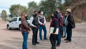 Revisan terreno para construcción del Centro de Justicia de la Mujer