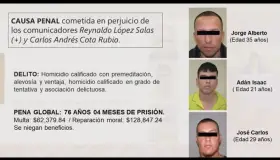 Dan 76 años de cárcel a agresores de locutores