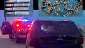 Aseguran cartuchos y cadena “poncha llantas” en Caborca