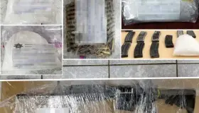 Aseguran paquetes con sustancias prohibidas y arma de fuego