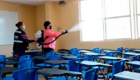 Continúa sanitización de escuelas