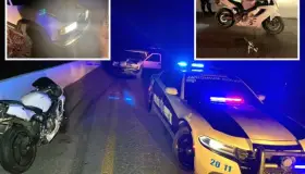 Huye conductor ebrio después de impactarse con motocicleta