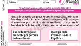 Aprueba INE boleta para la consulta de revocación de mandato