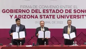 Firman convenio Gobierno de Sonora y la Universidad del Estado de Az