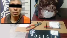 Intenta robar cableado de comercio y lo sorprenden