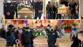 Dan último adiós a oficial de policía