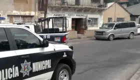 Le sale ladrón entre matorrales y la despoja de dinero del desayuno