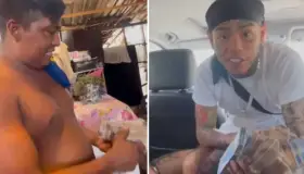 “Es todo tuyo paisita”: Tekashi 6ix9ine regala un millón de pesos a familia de Cancún