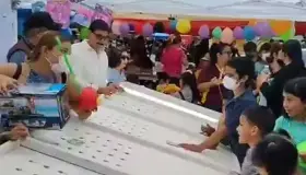 Celebran a niñas y niños con evento deportivo