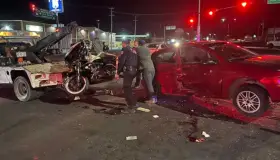 Resulta agente gravemente herido en accidente