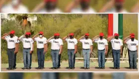 Toma protesta de bandera personal del SMN