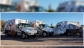 Llegan camiones nuevos para recolección de basura