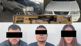 Capturan a tres personas en operativo; traían armas de fuego