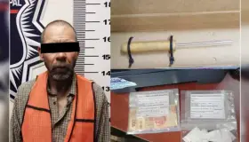 Atrapan a sujeto con arma blanca y droga