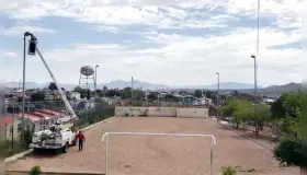 Rehabilitan espacios públicos en colonia las Terrazas.