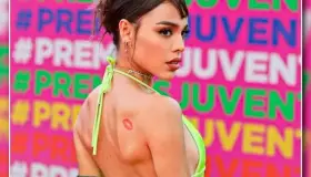 Danna Paola luce impactante vestido transparente; fans se sorprenden por su delgadez