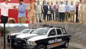 Entrega Gobernador tres patrullas a municipio de Nogales