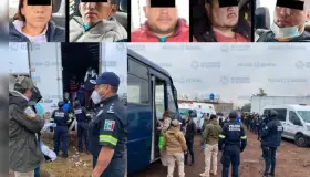 Rescatan a 43 extranjeros que serían transportados en contenedor