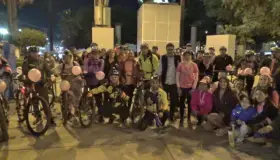 Fortalecen lucha contra el cáncer con Rodada Rosa