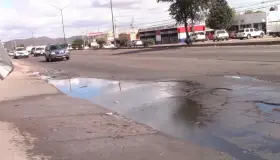 Corre agua potable por la prolongación Obregón