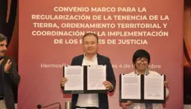 Firman convenio para dar certeza jurídica a familias de Sonora