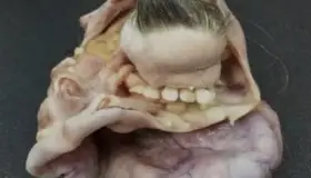 Extraen tumor con pelos y dientes de mujer