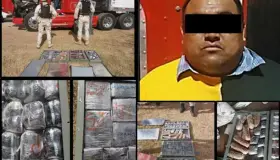 Cae trailer cargado con narcóticos