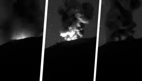 Volcán Popocatépetl en amarillo fase 2 por explosión