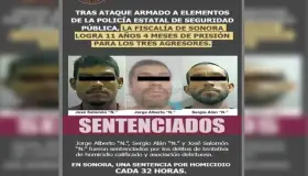 Dan 11 años de prisión a agresores de policías en Guaymas