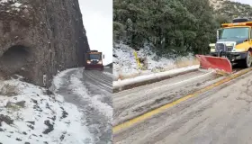 Cierran carreta de Puerto San Luis por congelamiento