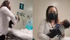 Practicante de enfermería aplica por error vitaminas en los ojos de una bebé