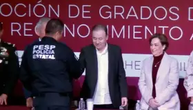 Realizan primera promoción de grados a elementos de la PESP