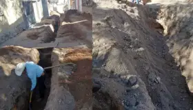 Avanza pavimentación en Los Encinos