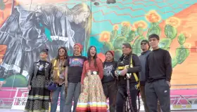 Pinta hispana mural del Super Bowl