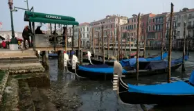 Sin agua canales de Venecia, temen nueva sequía