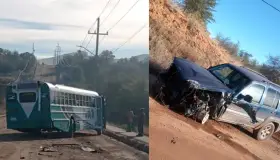 Por exceso de velocidad conductora se impacta contra camión