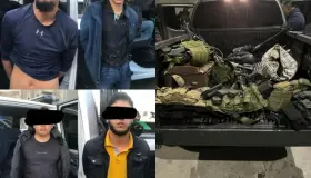 Caen secuestradores fuertemente armados