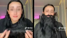 Usa barba falsa cuando camina sola en las calles en España