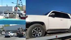 Asegura Ejército vehículo y armas después de persecución