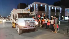 Entrega Alcalde 7 camiones nuevos para recolección de basura