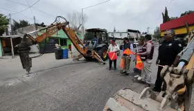 Arranca rehabilitación de calle en Lomas de Nogales II
