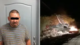 Tumba poste de la CFE y es arrestado