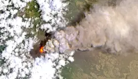 Muestran increíble imagen del volcán Popocatépetl