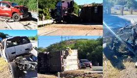 Graves dos personas en choque carretero