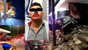 Derrumba conductor ebrio barda de museo