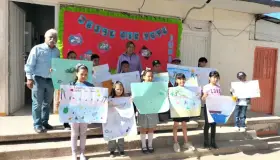 Visita diputado Armando Gutiérrez primaria en Las Torres