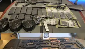 Decomisan armamento listo para cruzar a México