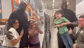 Regala Saquille O’Neal lavadora y secadora a mujeres latinas