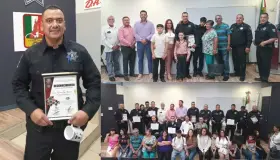 Recibe agente premio del Policía del Mes