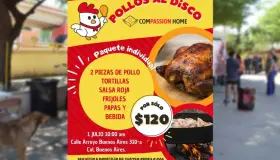 Organiza Compassion Home venta de pollo al disco